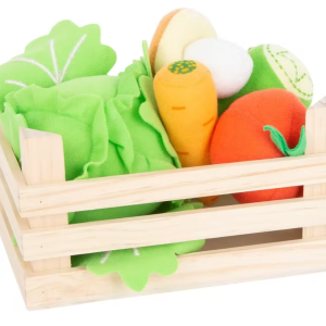 Set di verdure in tessuto con scatola