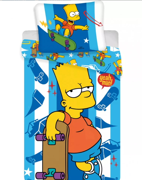 Lenzuola I Simpson 140×200 cm, 70×90 cm - immagine 3