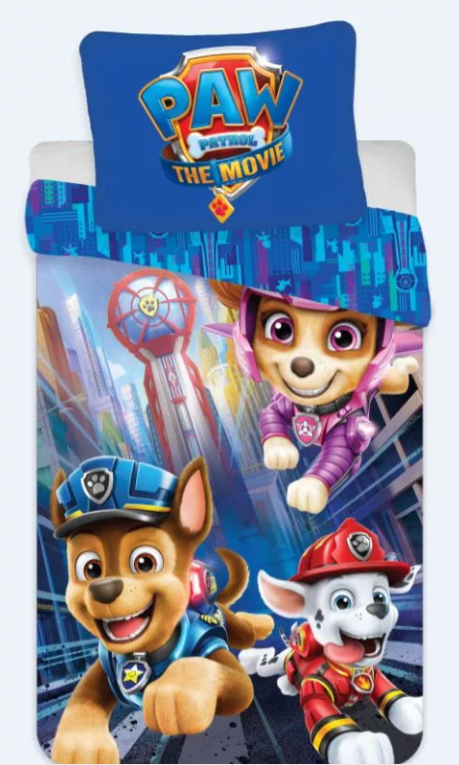 Lenzuola Paw Patrol il film 140×200 cm, 70×90 cm
