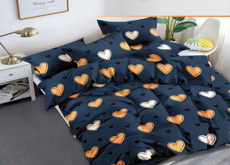 Set copripiumino con federe 200×200 – NOTTE DI CUORI - immagine 2