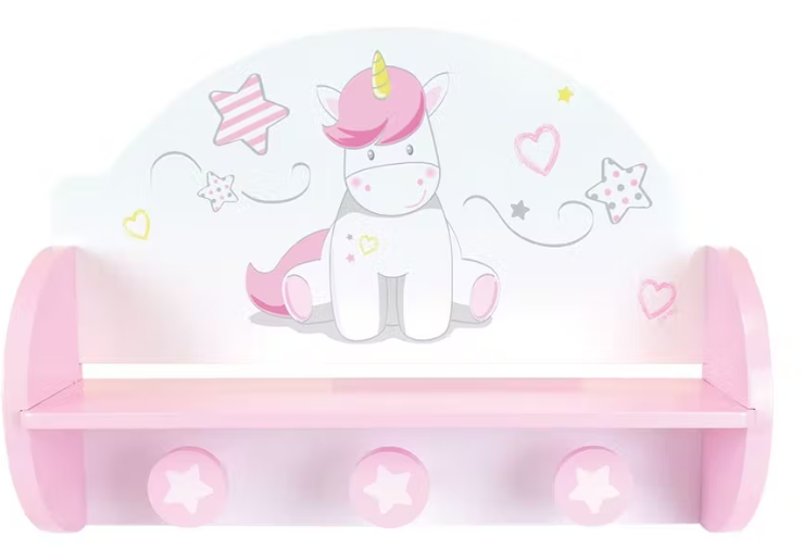 Appendiabiti x 3 Dolce unicorno - immagine 2