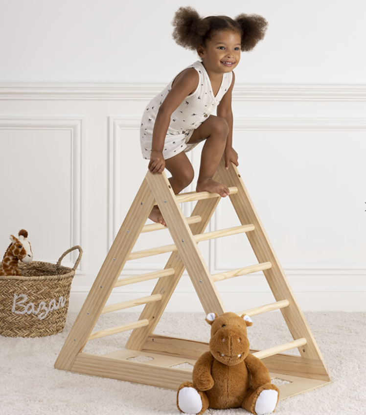 Triangolo da arrampicata per bambini, pino, 80×93 cm - immagine 4