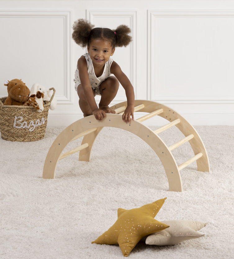 Arco da arrampicata per bimbi, pino, 50×79 cm - immagine 4
