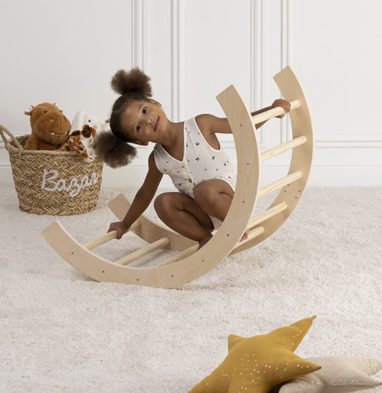 Arco da arrampicata per bimbi, pino, 50×79 cm