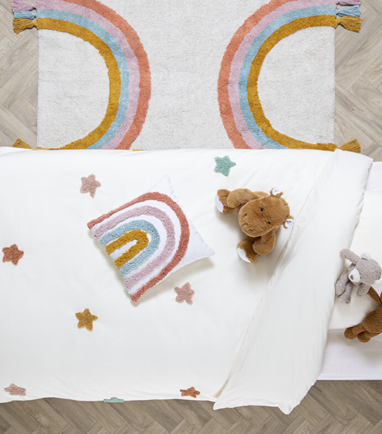 Completo letto STAR ARCOBALENO cotone, 140×200 cm - immagine 2