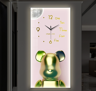 OROLOGIO LED – CARTOON BEAR – DECORAZIONE ESCLUSIVA - immagine 3