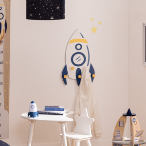 Appendiabiti per bambini con razzo “Espace”