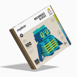 Blocchi in legno componibili blu – Mideer