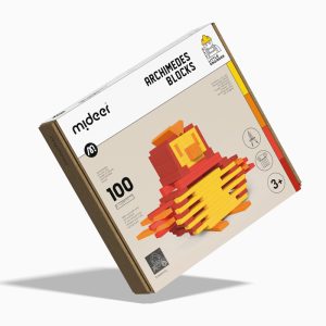 Blocchi in legno componibili arancio – Mideer