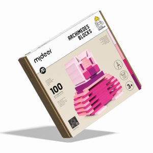 Blocchi in legno componibili rosa – Mideer