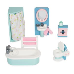 SET MOBILI BAGNO PER CASA DELLE BAMBOLE