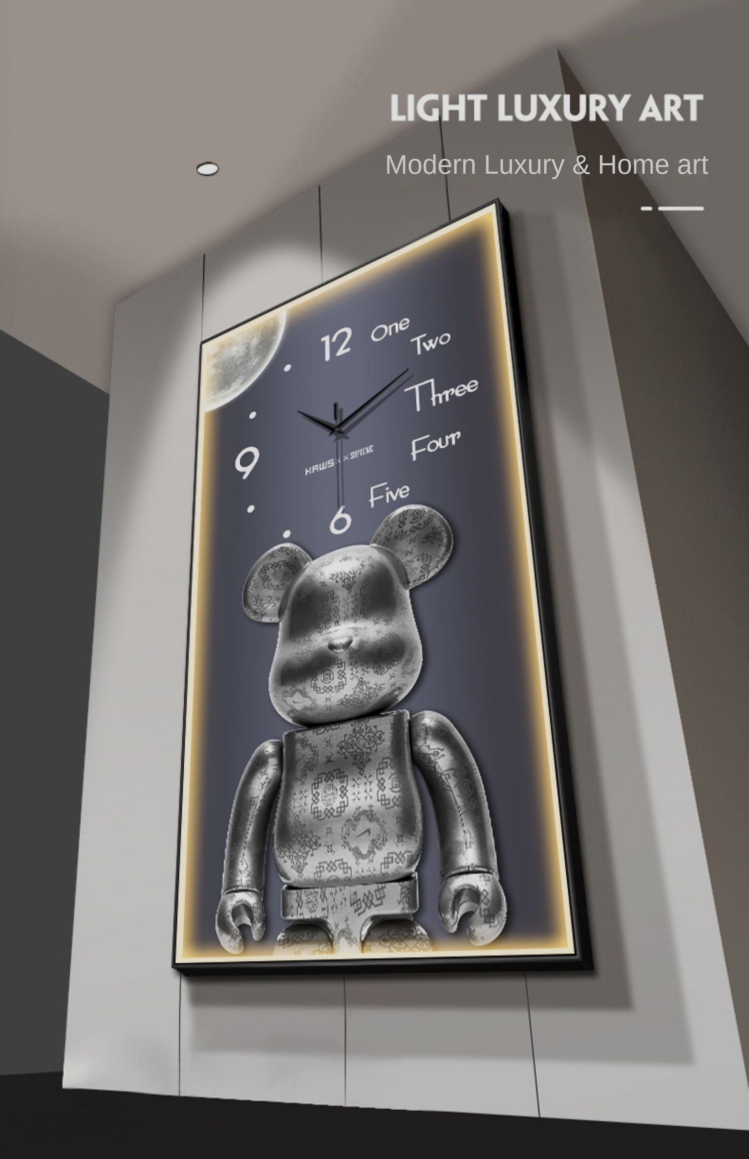 OROLOGIO LED – CARTOON BEAR – DECORAZIONE ESCLUSIVA - immagine 8