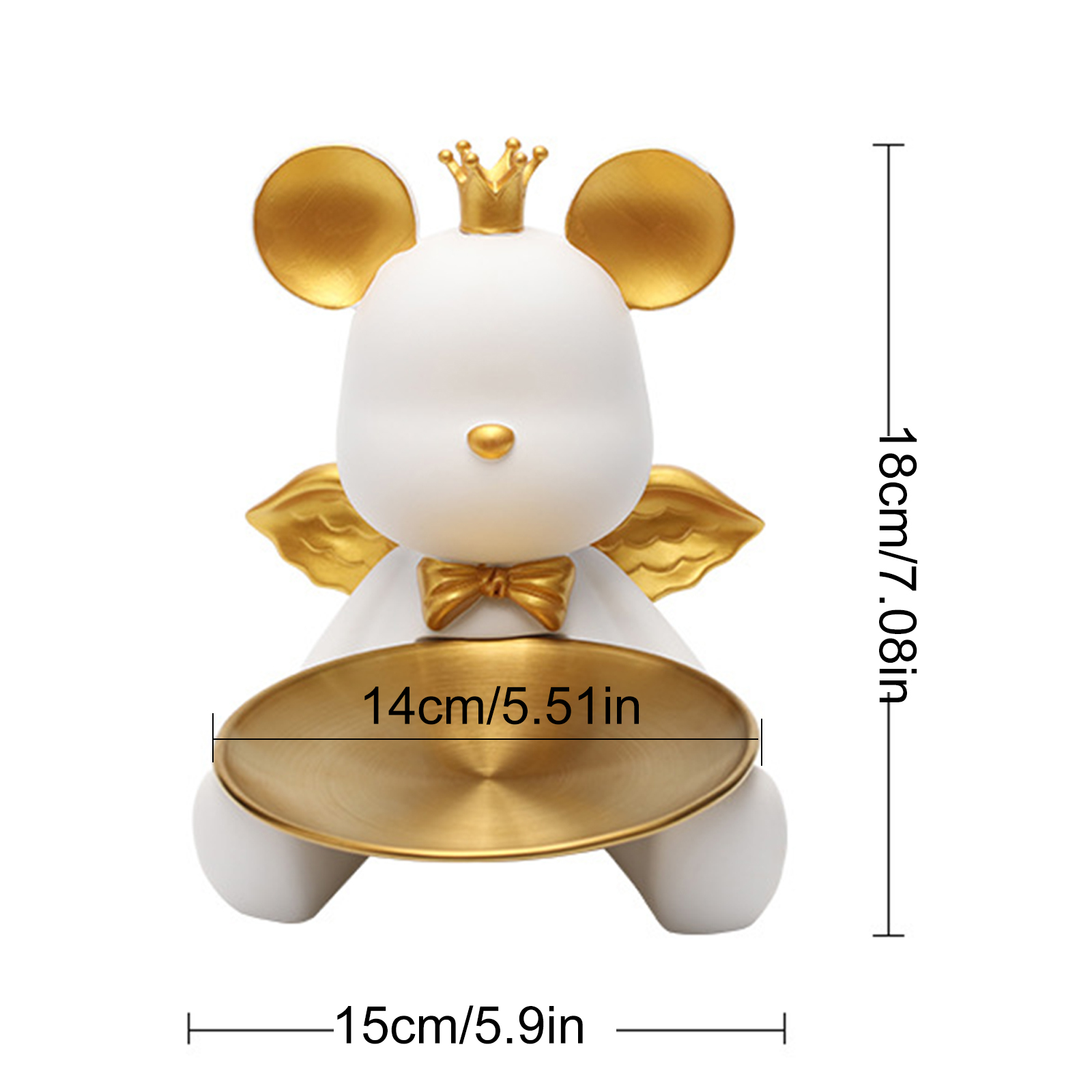 ANGELO L’ORSO CON LE ALI – STATUA DECO- SVUOTA TASCHE - immagine 6