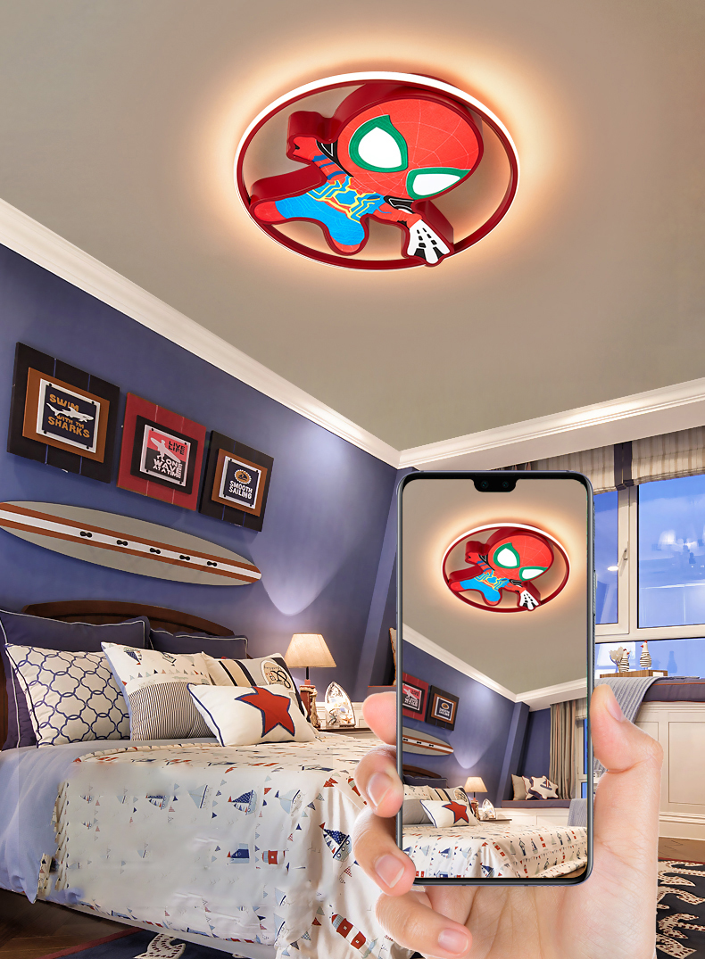 PLAFONIERA SPIDER-MAN SMART-LED - immagine 6