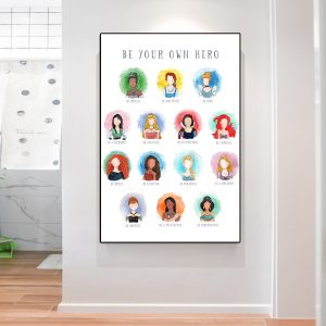 Be your own Hero CANVAS – versione Principesse