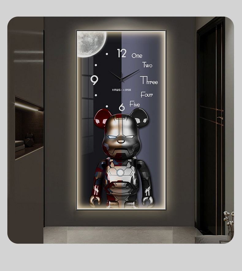 OROLOGIO LED – CARTOON BEAR – DECORAZIONE ESCLUSIVA - immagine 6