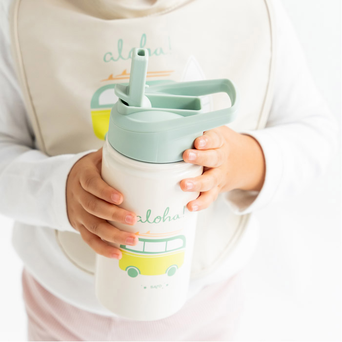 Borraccia termica con cannuccia 500 ml – 5 fantasie disp - immagine 7