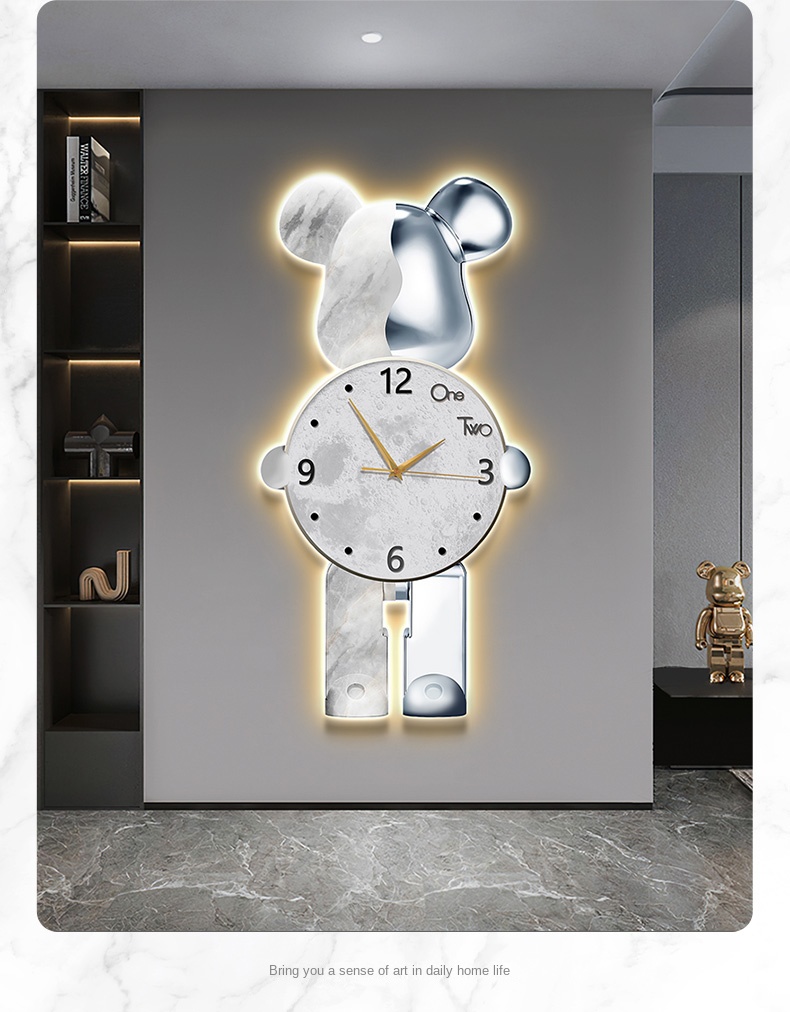 Orologio Orso con Led – 4 varianti colore - immagine 2