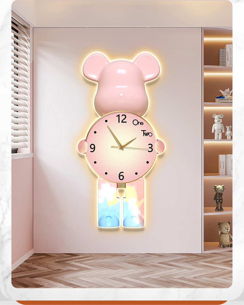 Orologio Orso con Led – 4 varianti colore - immagine 6