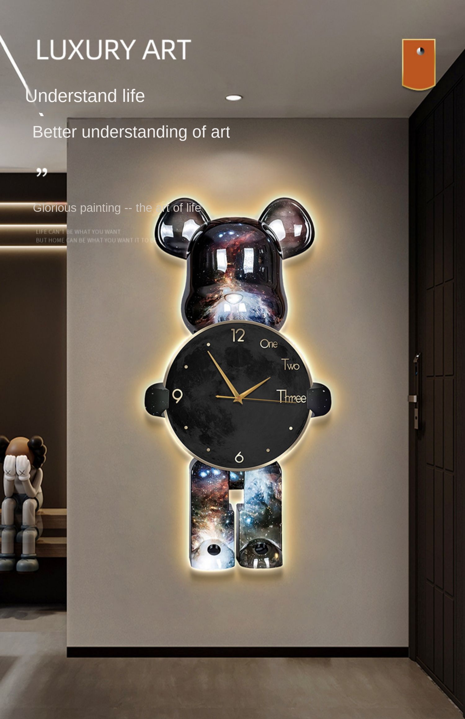 Orologio Orso con Led – 4 varianti colore - immagine 5