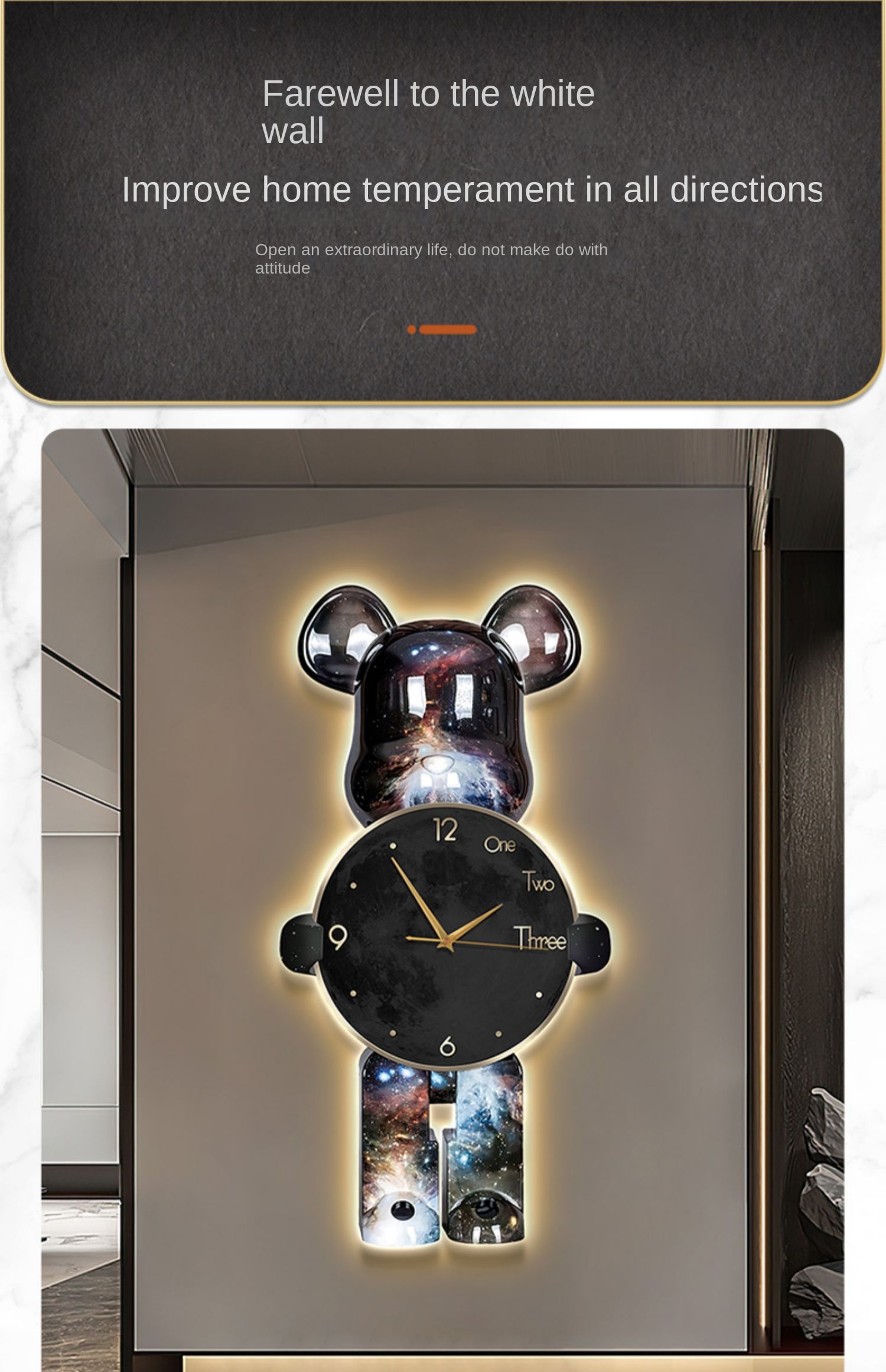 Orologio Orso con Led – 4 varianti colore - immagine 3