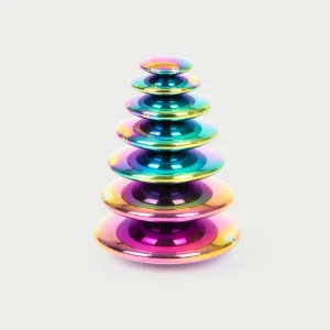 7 BOTTONI RIFLETTENTI ARCOBALENO