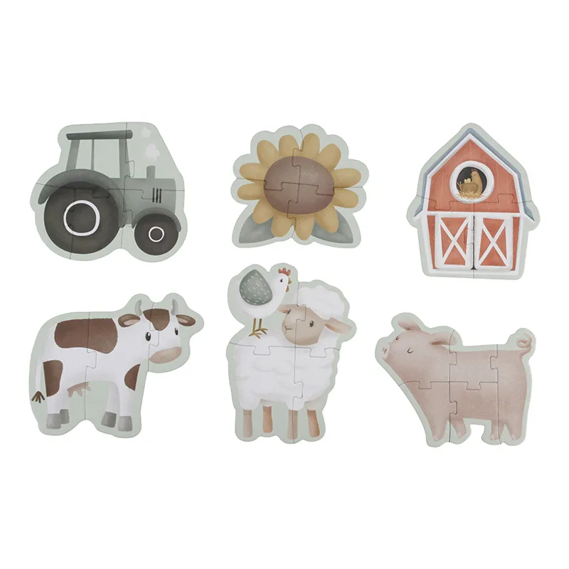 6 IN 1 PUZZLES LITTLE FARM - immagine 8