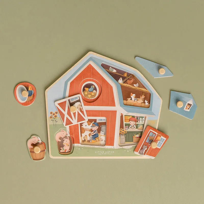 WOODEN PUZZLE LITTLE FARM+6.0 - immagine 4