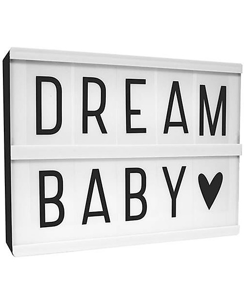 LIGHTBOX A5 CON CON 85 LETTERE, NERO - immagine 3