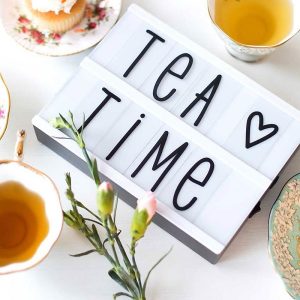 LIGHTBOX A5 CON CON 85 LETTERE, NERO