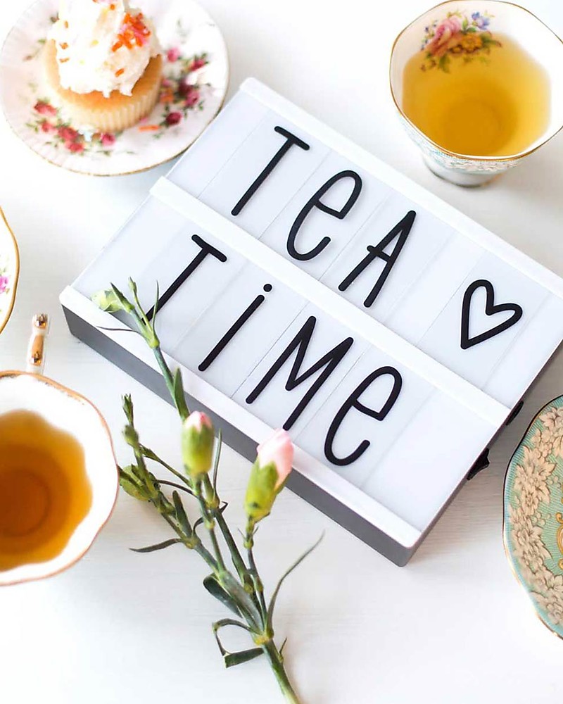 LIGHTBOX A5 CON CON 85 LETTERE, NERO - immagine 2