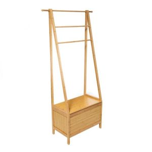 Panca Cestino Portasciugamani in Lino Bambù