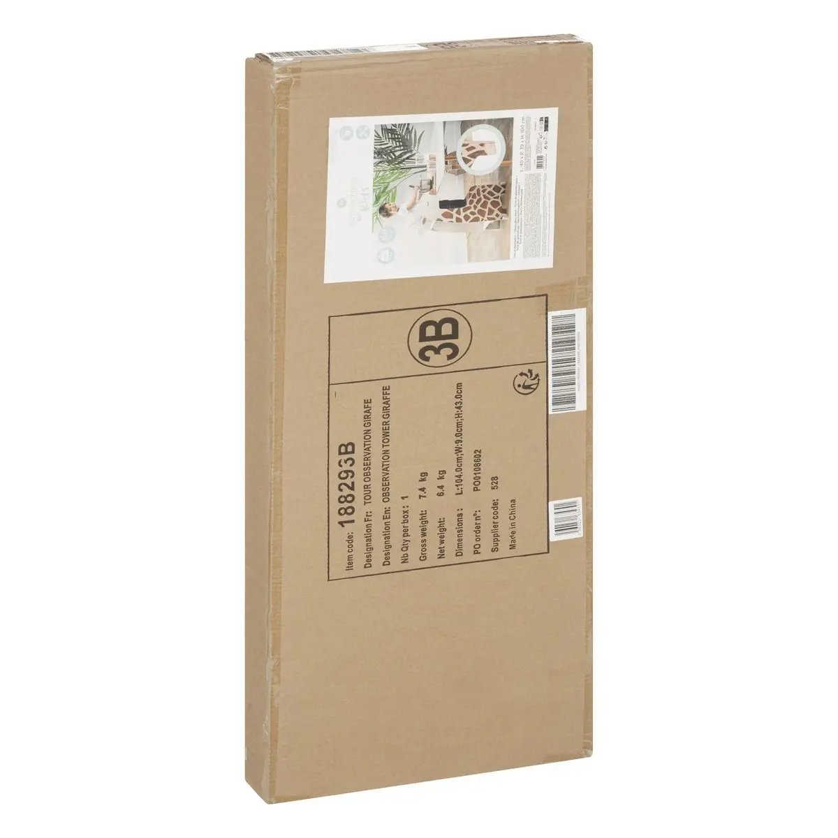 Torre Montessori Giraffa – in legno di pino - immagine 4