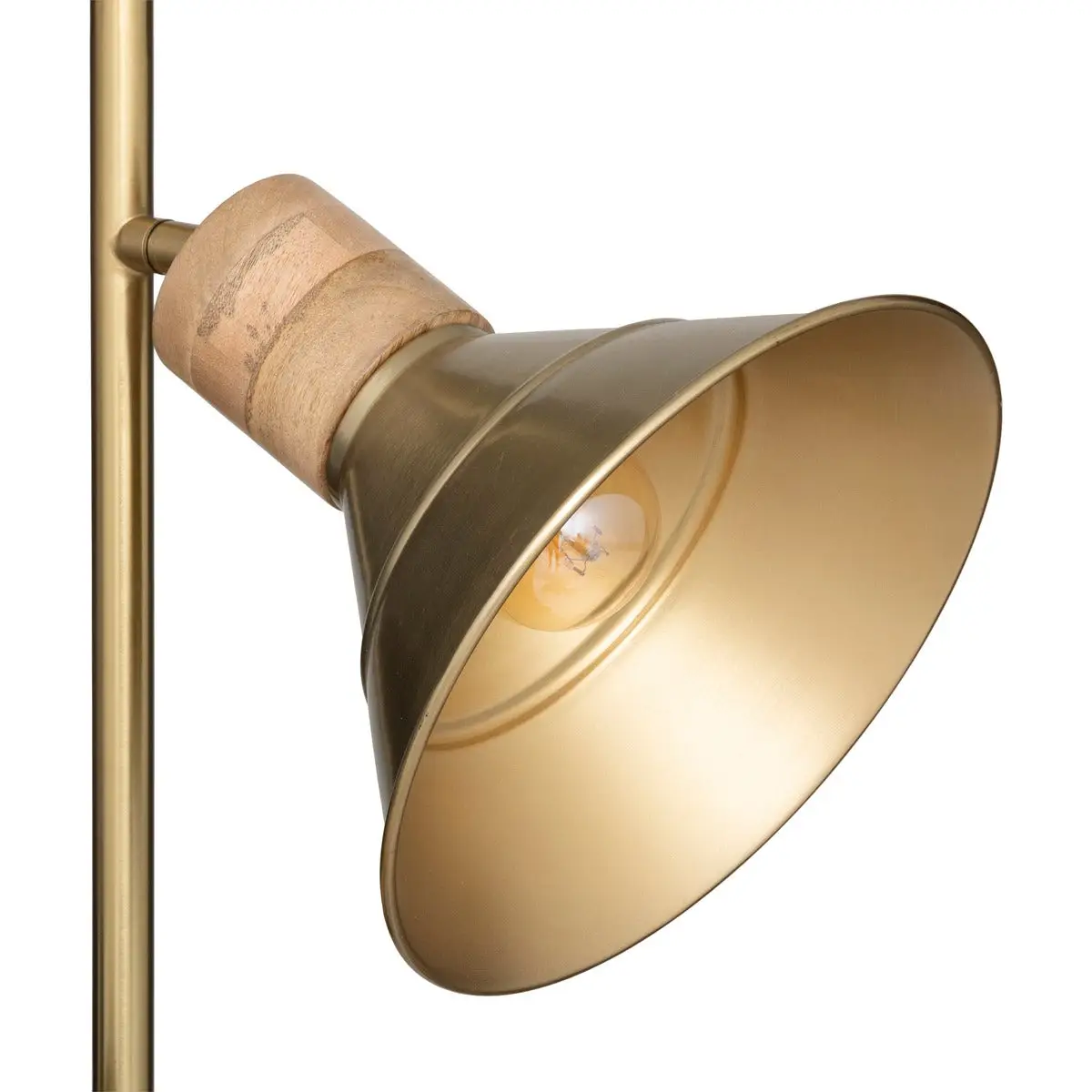 Lampada da terra “Bota”, metallo e marmo, oro, H151 cm - immagine 4