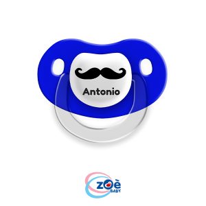 Succhietto personalizzato Blu Baffi