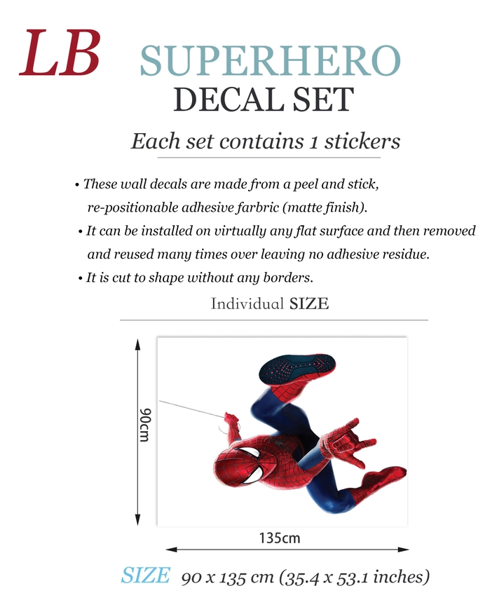Adesivo da parete con motivo Spider-Man – 2 versioni - immagine 6