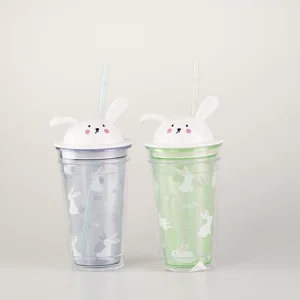 MINISO Borse & Zaini-Borraccia Coniglietto (440Ml) – (1Pz)