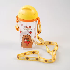 MINISO Borse & Zaini-Borraccia We Bare Bears Con Tracolla – Grizzly