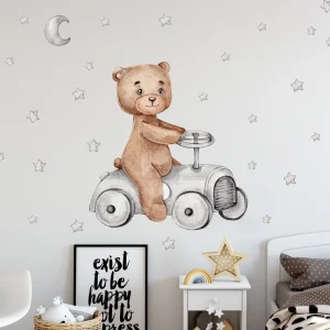 Adesivo da parete ORSO BRUM BRUM