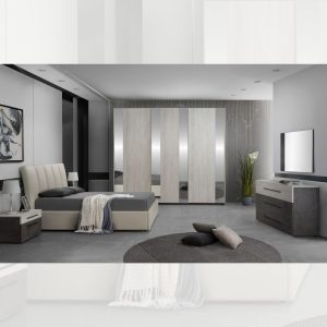 CAMERA DA LETTO MATRIMONIALE COMPLETA LEA PIETRA LAVICA E OLMO BRENTA