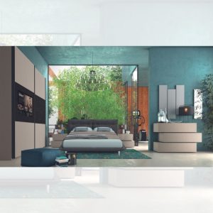 Camera da letto COMPLETA Petra canapa con decorazioni Shanghai