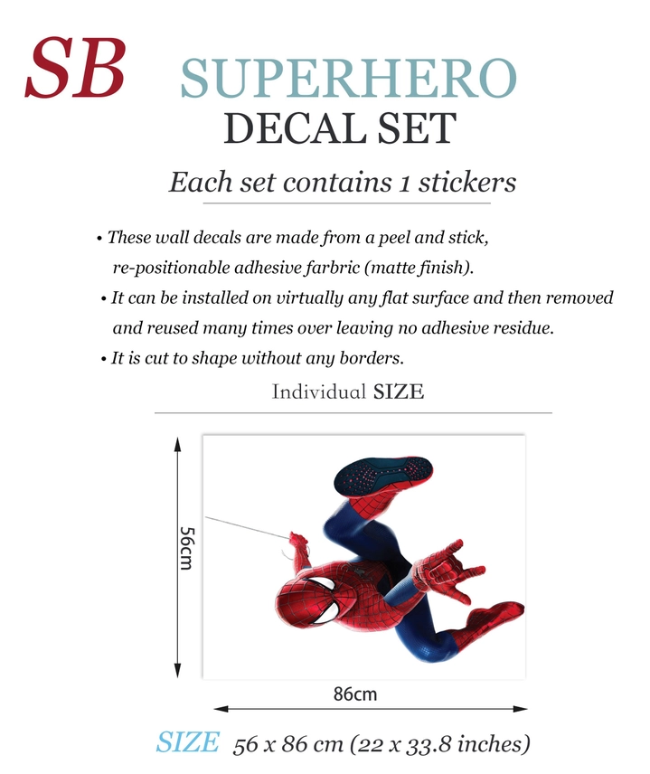 Adesivo da parete con motivo Spider-Man – 2 versioni - immagine 5
