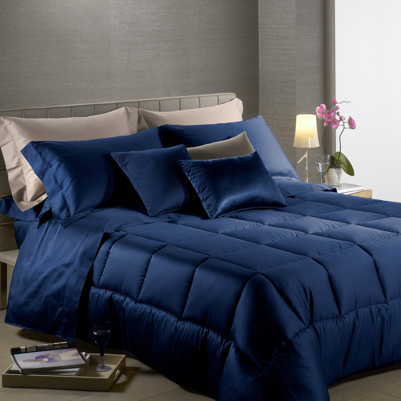 TRAPUNTA MATRIMONIALE IN RASO – 7 colori disponibili