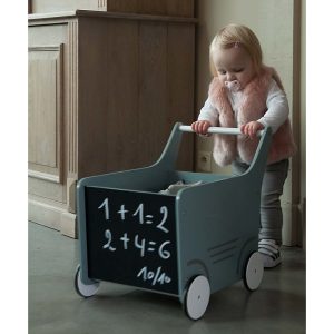 CARRELLO PORTAGIOCHI in Legno con Lavagna – CHILDHOME