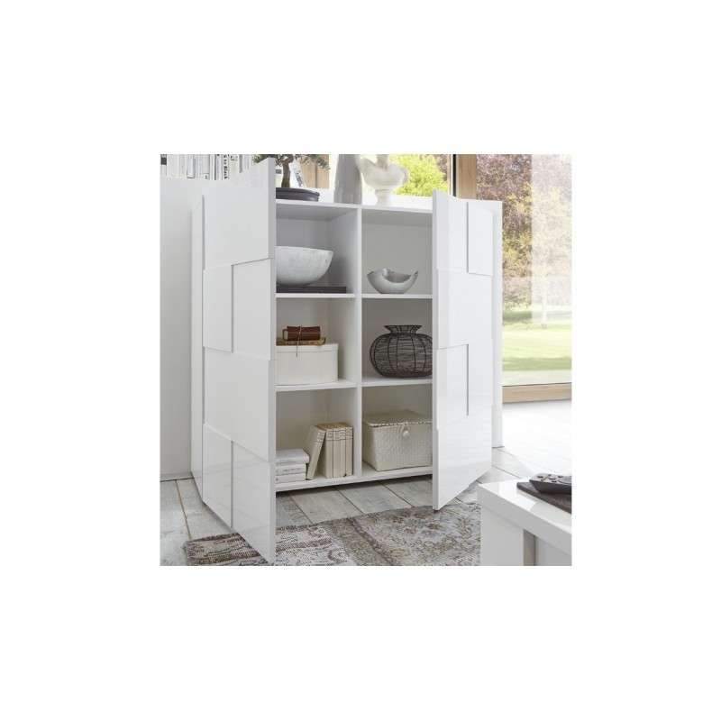 CONTENITORE 2 ANTE ARTICA BIANCO - immagine 2