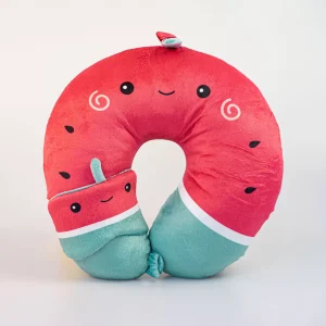MINISO Cuscini-Cuscino Da Viaggio Con Mascherina – Fragola
