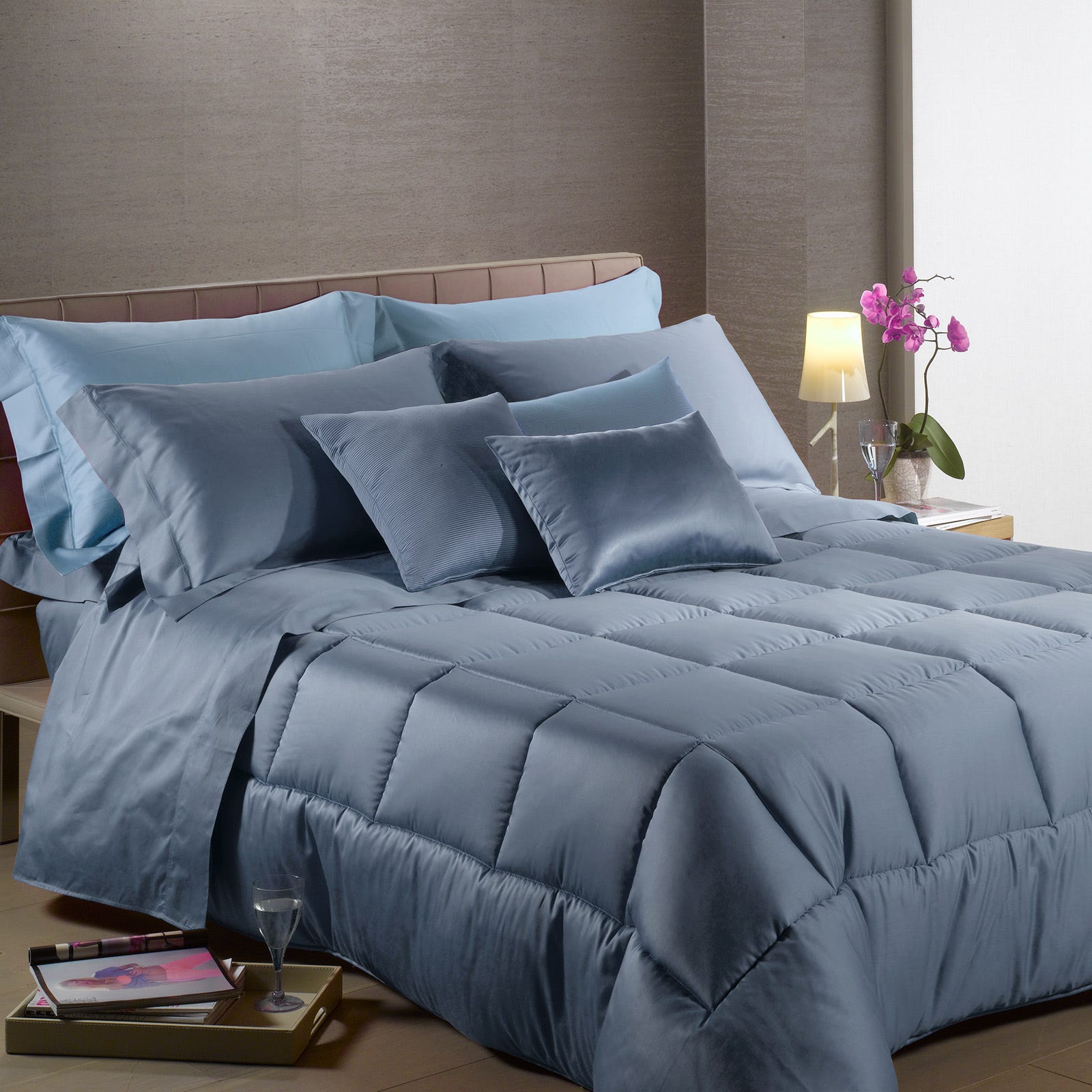 TRAPUNTA MATRIMONIALE IN RASO – 7 colori disponibili - immagine 3