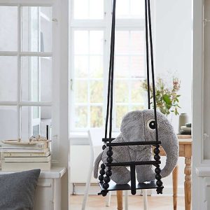 DONE BY DEER – Altalena da Interno in Legno, Nero