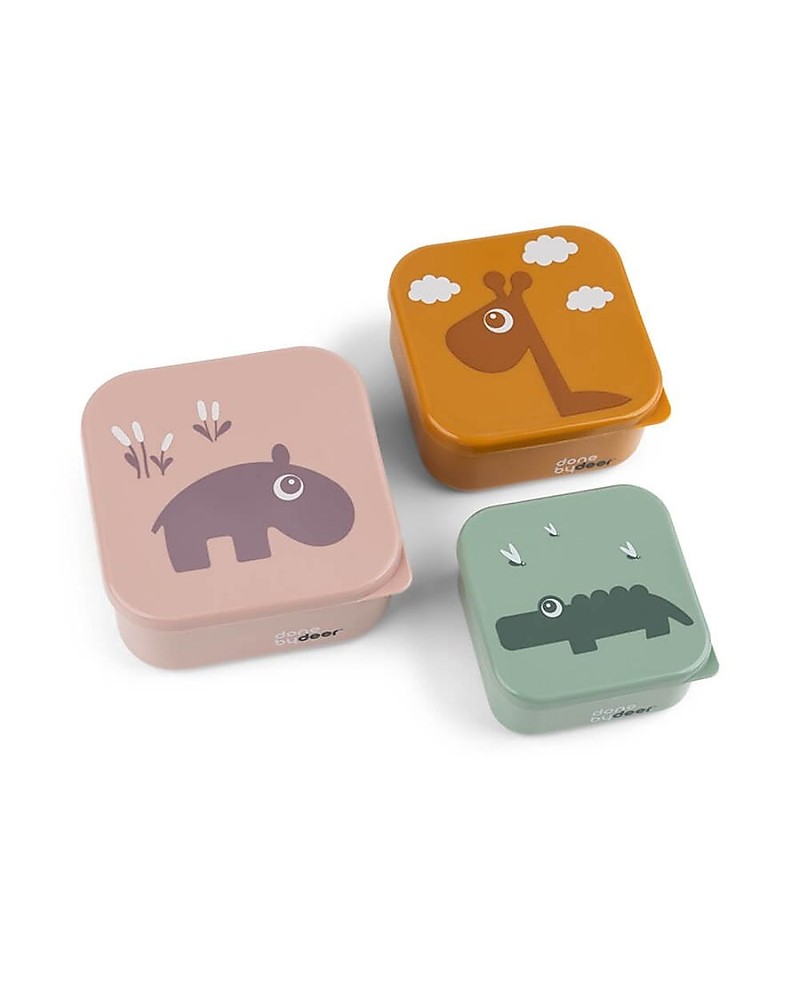 Tris porta-merenda o pranzo – Done by deer – fantasie varie - immagine 3