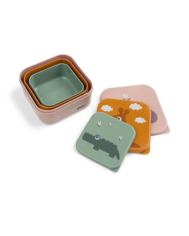 Tris porta-merenda o pranzo – Done by deer – fantasie varie - immagine 4